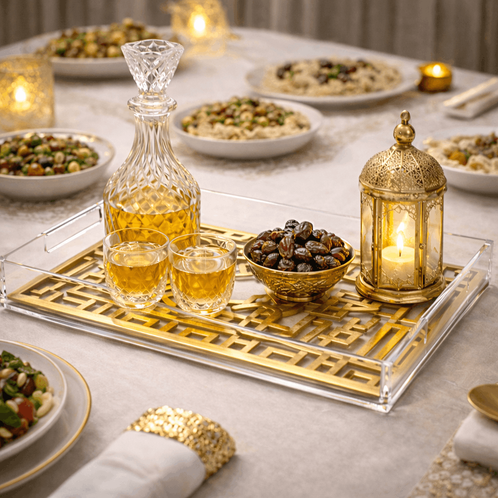 Crystal Edge Luxury Acrylic Tray-TY0322